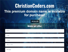 Tablet Screenshot of christiancoders.com